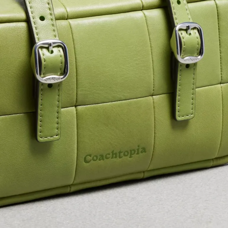 Alter/Ego Mini-Satchel aus Upcrafted-Leder mit Umhängeriemen und Schachbrettmuster*COACH Fashion