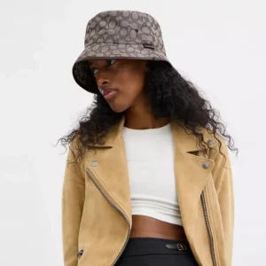 Fischerhut aus Signature-Jacquard*COACH Flash Sale