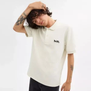 Klassisches Polohemd Mit „Horse And Carriage“ Motiv*COACH New