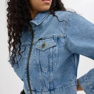 Kurze Denim Jacke Aus Biobaumwolle*COACH Shop