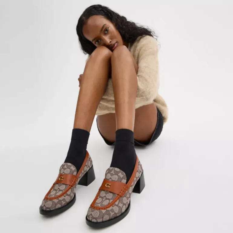 Natalie Loafer Aus Textilem Signature Jacquard*COACH New