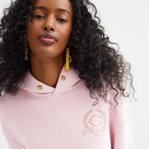 Oversized-Hoodie aus Biobaumwolle mit Signature-Wappen*COACH Store