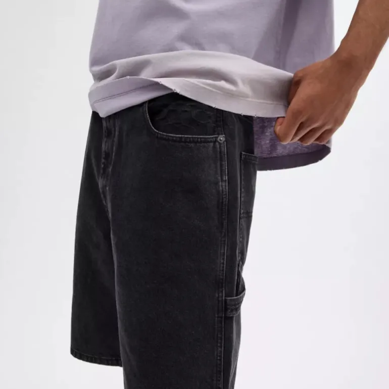 Schwarze Denim Shorts Aus Biobaumwolle*COACH Discount