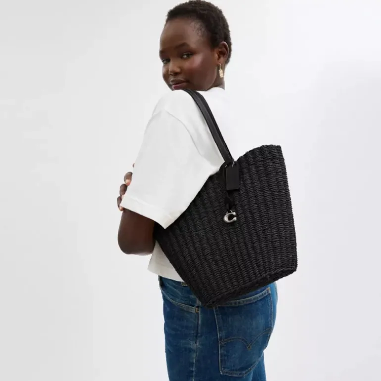 Small Straw Tote*COACH Flash Sale