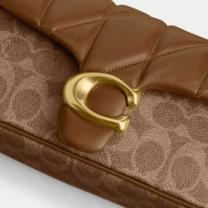 Tabby Schultertasche 20 aus Signature-Canvas mit Steppung*COACH Cheap