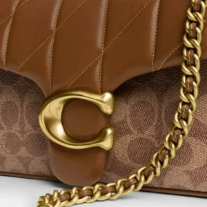 Tabby Schultertasche 26 aus Signature-Canvas mit Steppung*COACH Best Sale